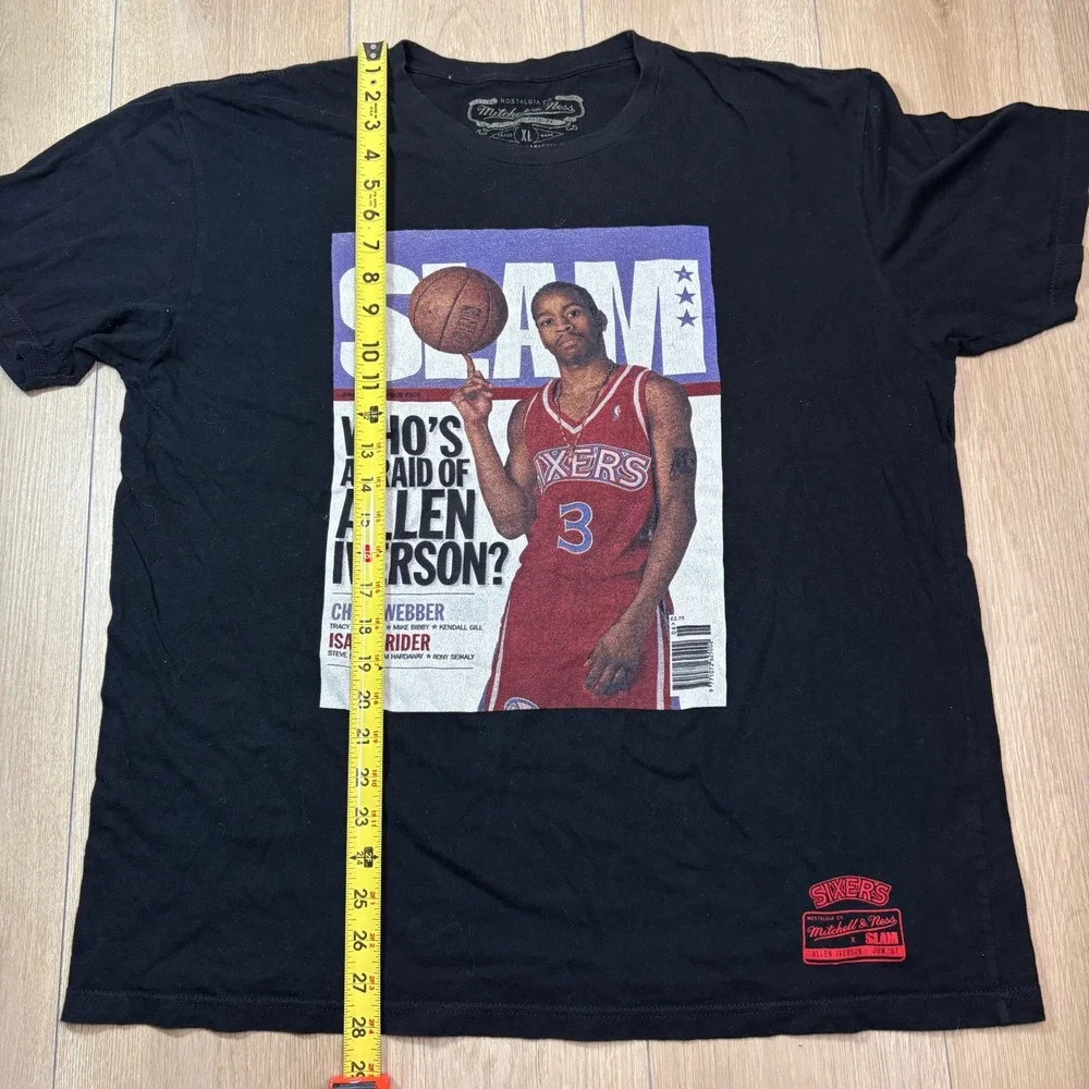 Mitchell & Ness x SLAM Allen Iverson Philadelphia 76ers Magazine Cover Tee XL